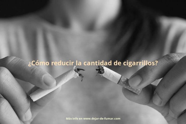 ¿Cómo reducir la cantidad de cigarrillos?
