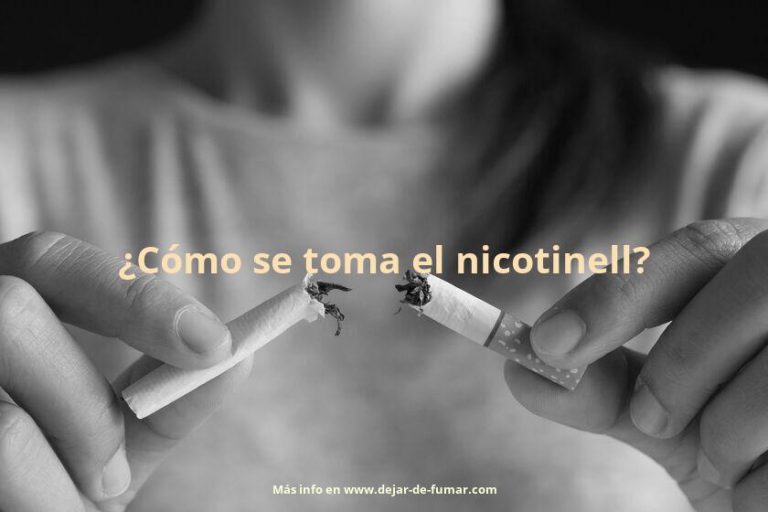 ¿Cómo se toma el nicotinell?