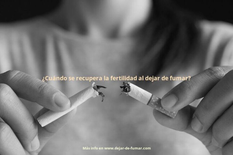 ¿Cuándo se recupera la fertilidad al dejar de fumar?
