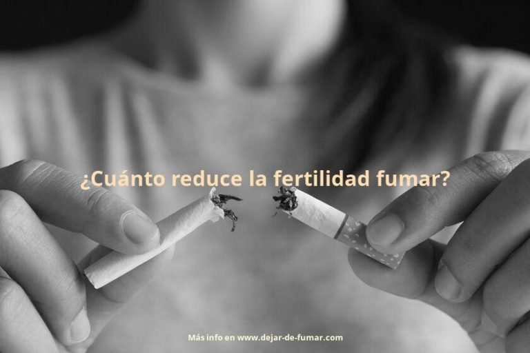 ¿Cuánto reduce la fertilidad fumar?