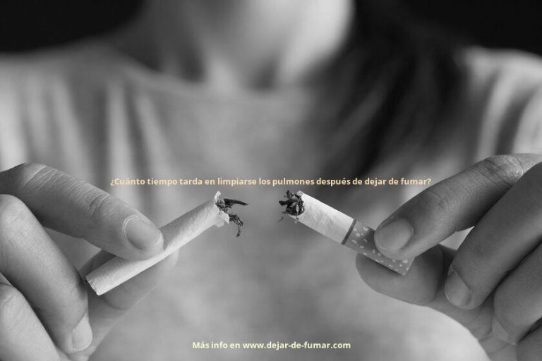 ¿Cuánto tiempo tarda en limpiarse los pulmones después de dejar de fumar?