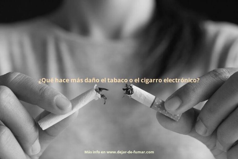 ¿Qué hace más daño el tabaco o el cigarro electrónico?